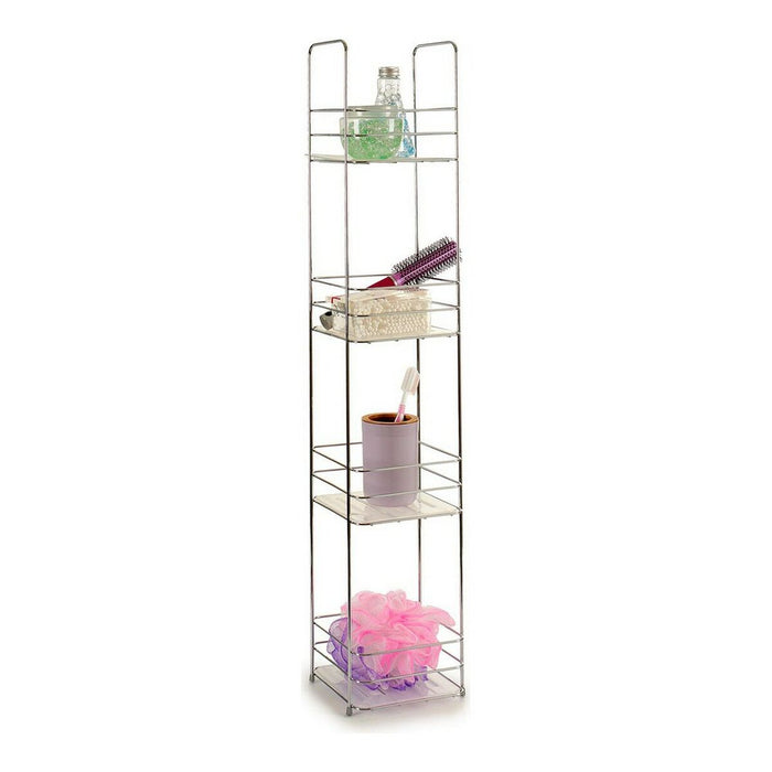 Стелажи за Баня Berilo W4870 W4870 Прозрачен Сребрист 16 x 86 x 16 cm