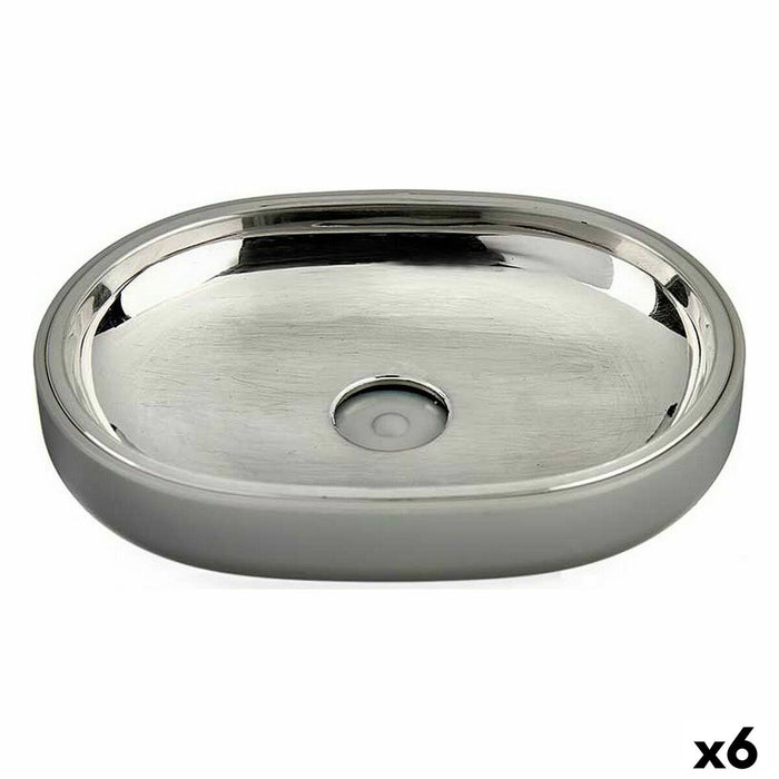 Cапунерка Berilo BP15-004-3 BP15-004-3 Сив Сребрист Неръждаема стомана Пластмаса 9,5 x 2,5 x 13 cm 13 x 2,5 x 9,5 cm (6 броя)