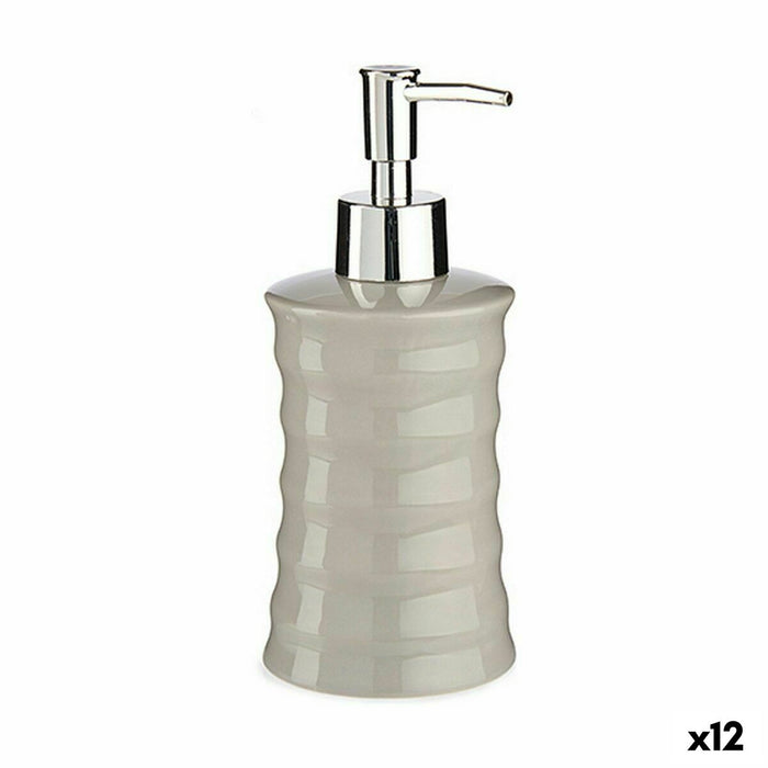 Дозатор за Сапун Berilo DW29108LP-G DW29108LP-G Сив Метал Керамика Вълни 260 ml (12 броя)