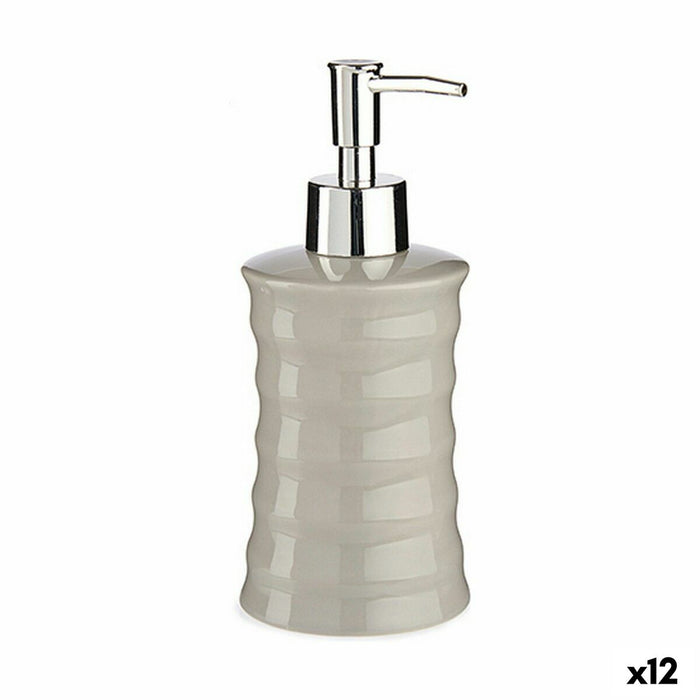 Дозатор за Сапун Berilo DW29108LP-G DW29108LP-G Сив Метал Керамика Вълни 260 ml (12 броя)