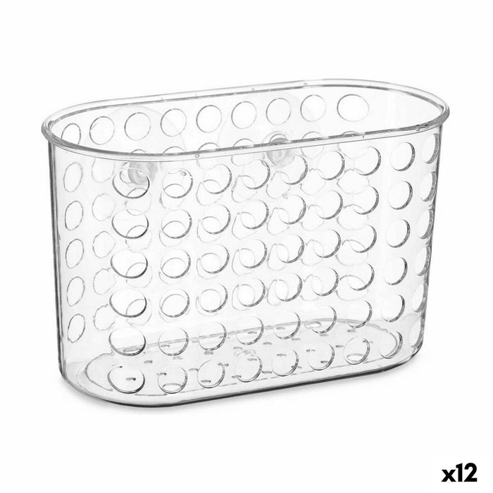 Подложка Органайзер за Вана Berilo 54160 54160 Прозрачен PVC Пластмаса 19,3 x 12 x 9 cm (12 броя)