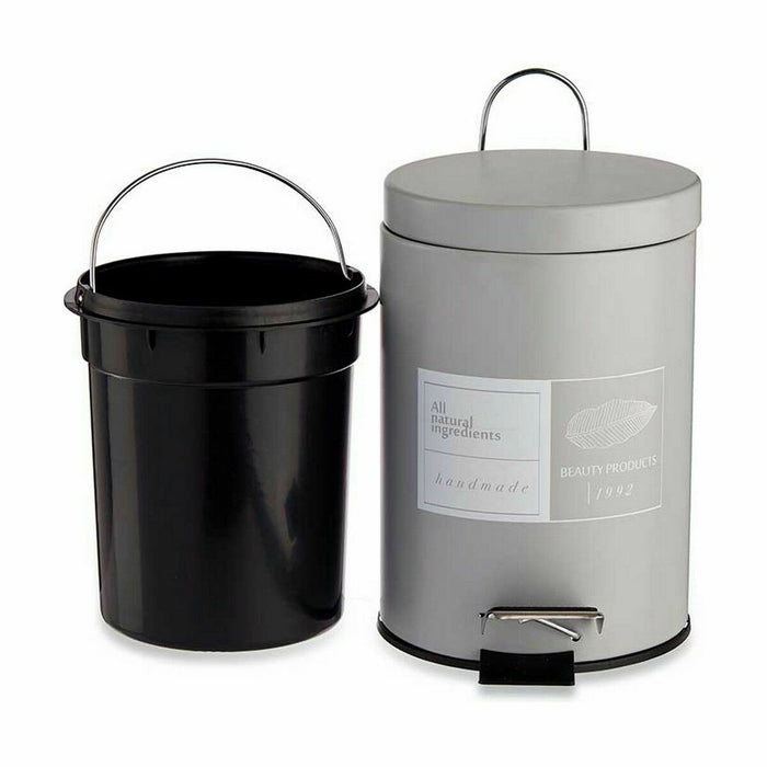 Кошче с педал Berilo 89573 B0012D Beauty Products Бял Сив Стомана Пластмаса 3 L (6 броя)