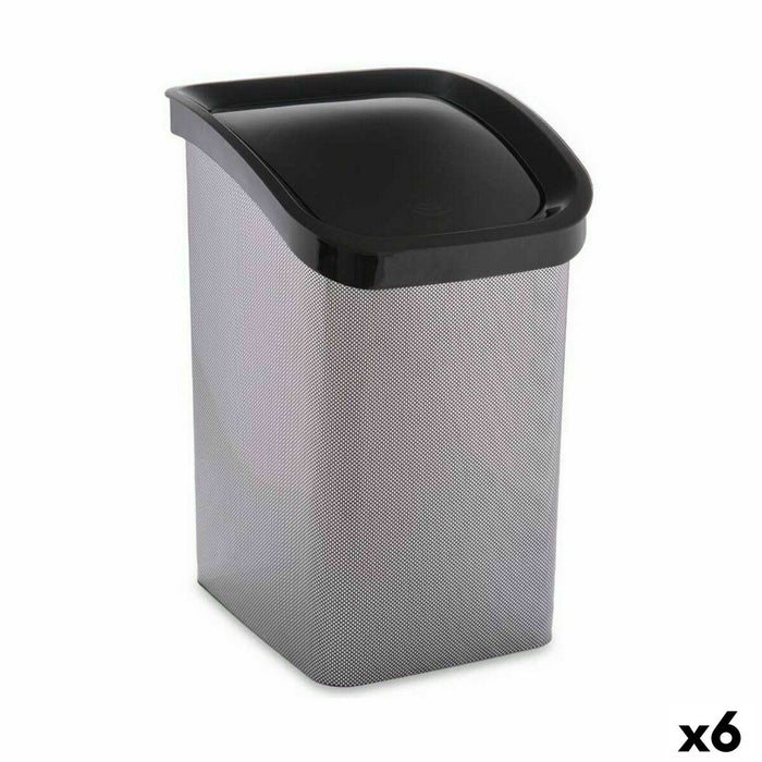 Кошче за боклук Berilo D093-2 D093-2 Тъмно сив Пластмаса 23 L Накланящ се (6 броя)