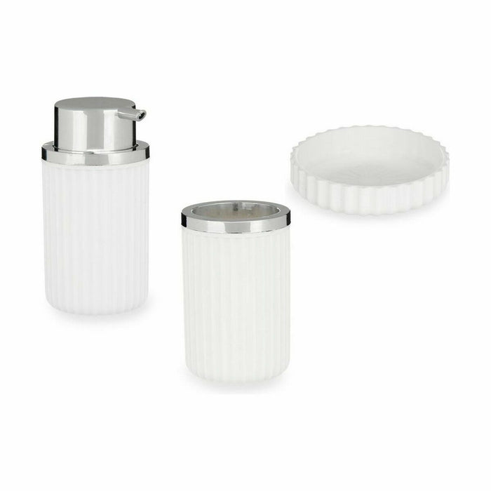 Комплект за Баня Berilo 3318-1 3318-1 Бял Пластмаса 10,5 x 16,5 x 15,5 cm (12 броя)