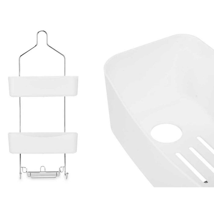 Стелажи за Баня Berilo W7072 - 382 W7072 - 382 Бял Метал Пластмаса 28 x 60 x 14 cm (6 броя)
