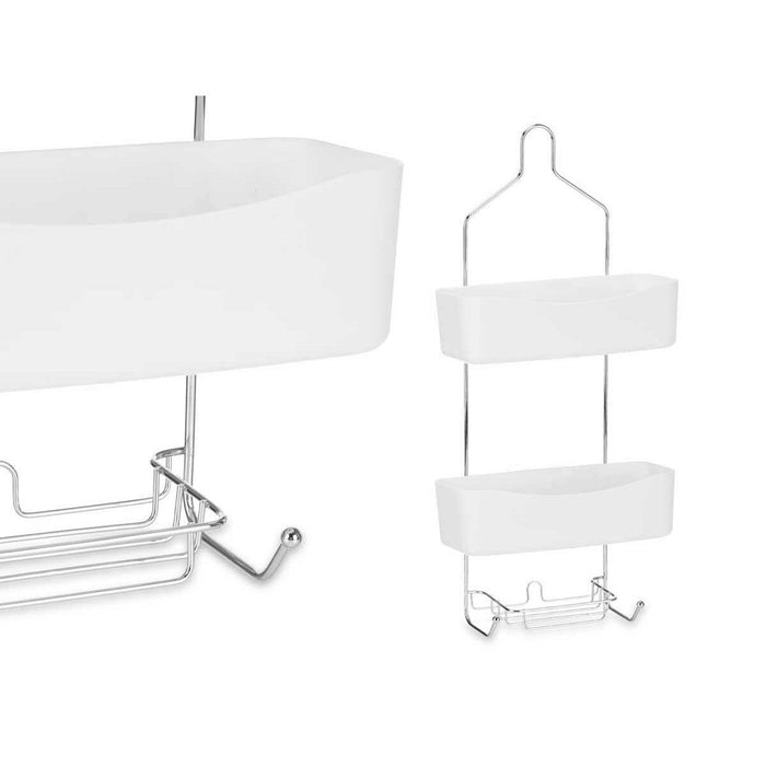 Стелажи за Баня Berilo W7072 - 382 W7072 - 382 Бял Метал Пластмаса 28 x 60 x 14 cm (6 броя)