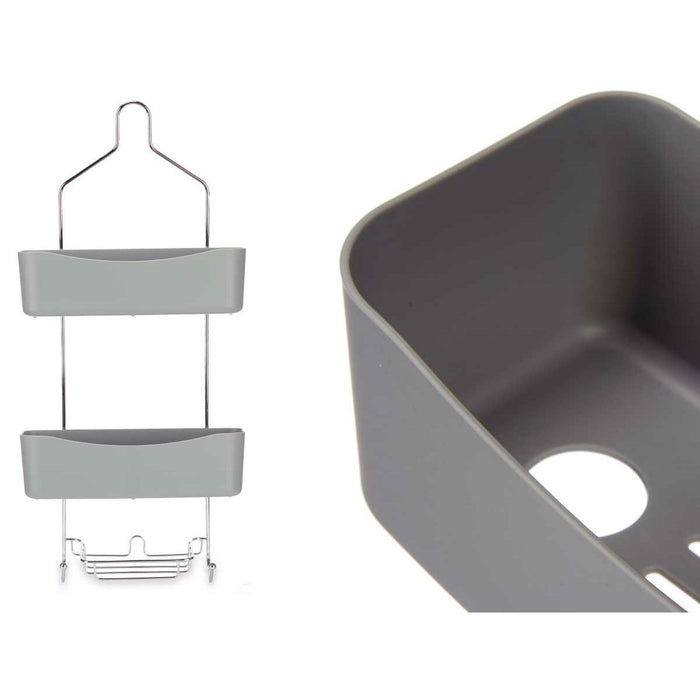 Стелажи за Баня Berilo W7072 - 383 W7072 - 383 Сив Метал Пластмаса 28 x 60 x 14 cm (6 броя)