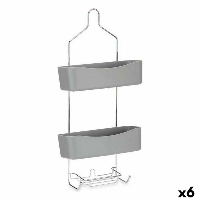 Стелажи за Баня Berilo W7072 - 383 W7072 - 383 Сив Метал Пластмаса 28 x 60 x 14 cm (6 броя)