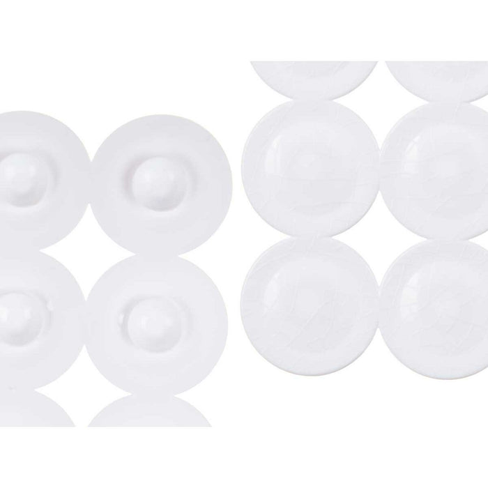 Нехлъзгаща се постелка за душ Berilo BM630 - 302 BM630 - 302 Бял PVC 6 x 38 x 6 cm 68 x 36 x 1 cm 68 x 1 x 36 cm (6 броя)