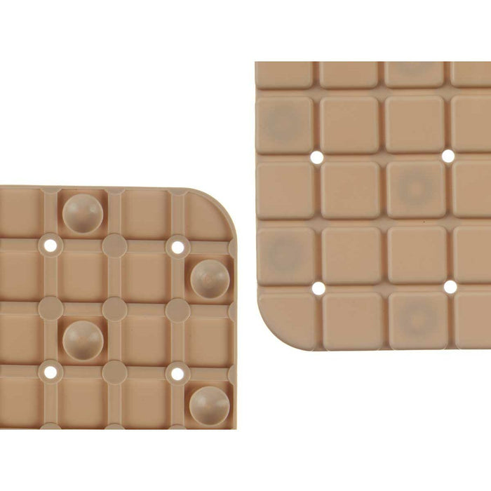 Нехлъзгаща се постелка за душ Berilo BM509S - 316 BM509S - 316 Бежов PVC 50,3 x 50,3 x 0,7 cm Картини (6 броя)