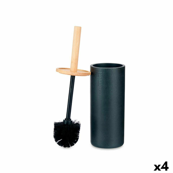 Четка за Баня Berilo B5456BC-5 - 440 B5456BC-5 - 440 Черен Дървен Смола 10,2 x 38 x 10,2 cm (4 броя)