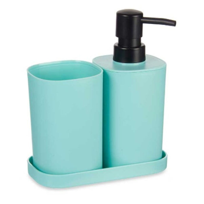 Комплект за Баня Berilo B8108-S3-MINT B8108-S3-MINT Черен Зелен полипропилен (12 броя)