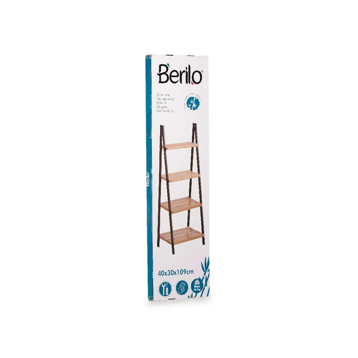 Стелажи за Баня Berilo WR5504-4-425 WR5504-4-425 Черен Естествен 40 x 109,3 x 30 cm