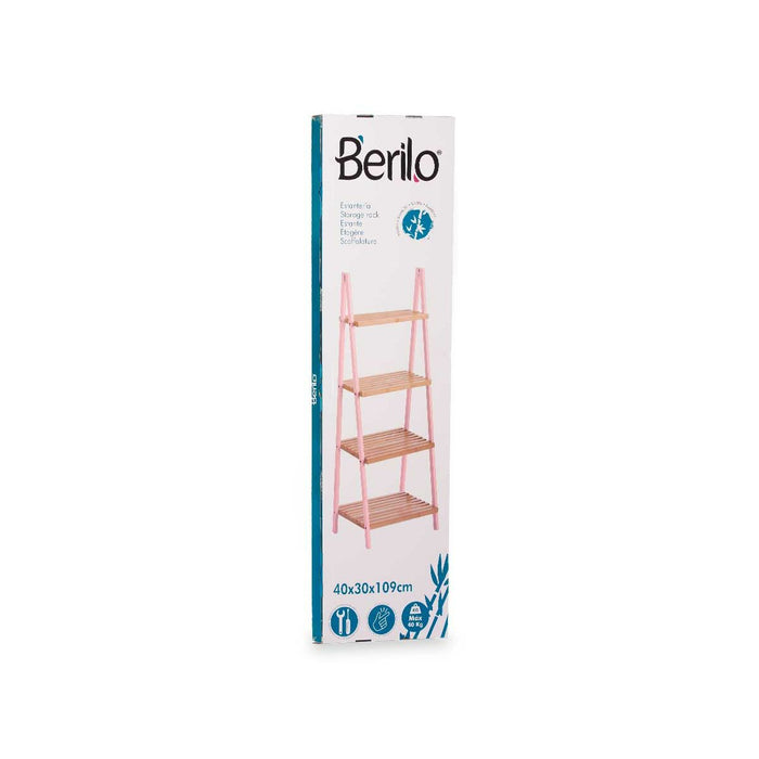 Стелажи за Баня Berilo WR5504-4-429 WR5504-4-429 Розов Естествен 40 x 109,3 x 30 cm
