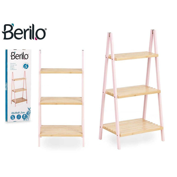 Стелажи за Баня Berilo WR5504-3-434 WR5504-3-434 Розов Естествен 40,3 x 81,5 x 30 cm