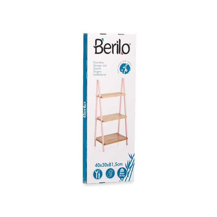 Стелажи за Баня Berilo WR5504-3-434 WR5504-3-434 Розов Естествен 40,3 x 81,5 x 30 cm