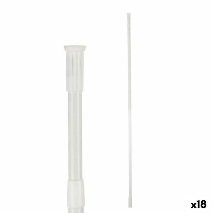Разтегателна релса Berilo B0638 140-260CM B0638 140-260CM Бял Алуминий 260 x 2,2 x 2,2 cm Душ (18 броя)