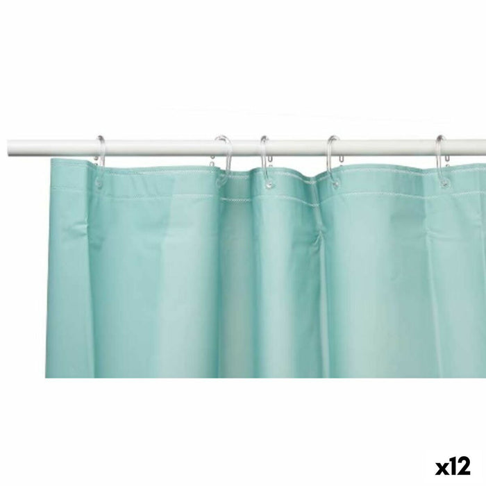 Душ завеса Berilo SC-MIX-01-GREEN SC-MIX-01-GREEN Зелен полиетилен EVA 180 x 180 cm (12 броя)