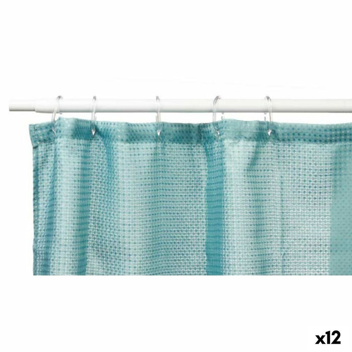 Душ завеса Berilo SC-POLY-UD1-GREEN SC-POLY-UD1-GREEN Тюркоазено Зелено полиестер 180 x 180 cm 30 x 5 x 19 cm Точки (12 броя)