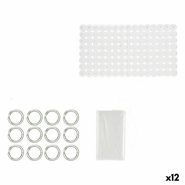 Комплект за Баня Berilo CN-B6032A-TRANSP CN-B6032A-TRANSP Прозрачен PVC полиетилен EVA 28 x 42 x 6 cm (12 броя)
