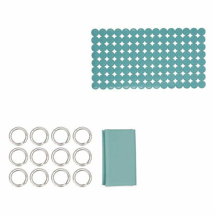 Комплект за Баня Berilo CN-B6032A-GREEN CN-B6032A-GREEN Зелен PVC полиетилен EVA 28 x 42 x 6 cm (12 броя)