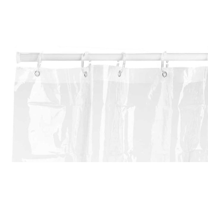 Душ завеса Berilo 216 216 Прозрачен Пластмаса PEVA 180 x 180 cm 16 x 28,5 x 3,5 cm (12 броя)