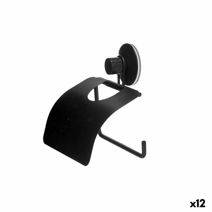 Поставка за Тоалетна Хартия Berilo W3100-13P W3100-13P Черен Стомана ABS 13,5 x 12 x 3 cm (12 броя)