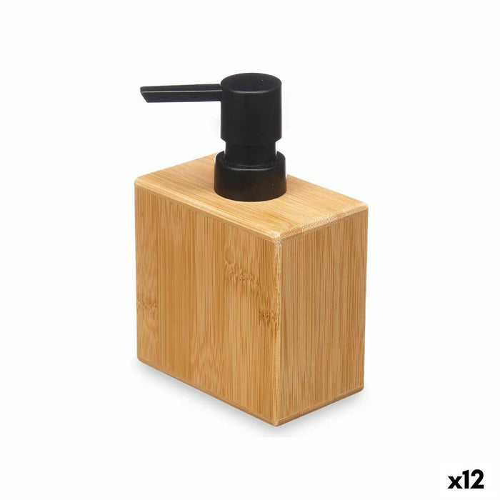 Дозатор за Сапун Berilo 15342 15342 Черен Бамбук Пластмаса 9,7 x 15 x 5,8 cm (12 броя)