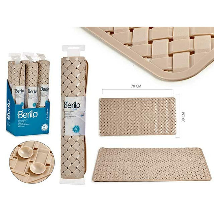 Подложка за баня Berilo AR1910100 AR1910100 Бежов PVC 38 x 0,03 x 78 cm (6 броя)