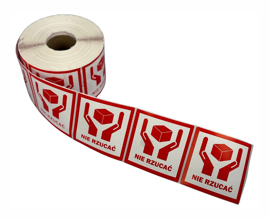 BSTech Self-adhesive label ‘DO NOT THROW’ 80x80 mm 1000 pcs.