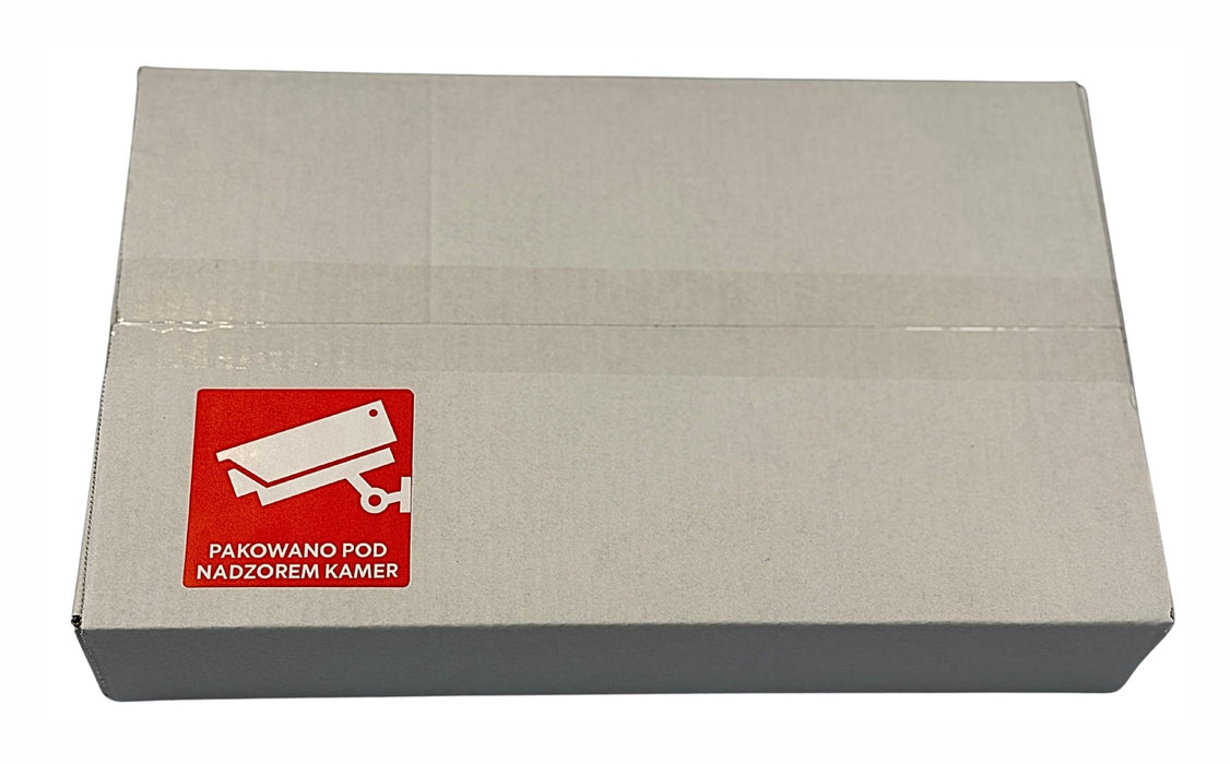 BSTech Self-adhesive label ‘Packed under camera surveillance’ 80x80 mm 1000 pcs.