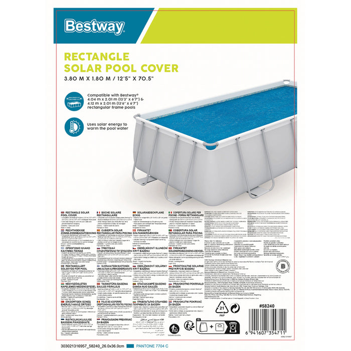 ПОКРИВАЛО ЗА БАСЕЙН СОЛАРНО 404X201CM BESTWAY 58240