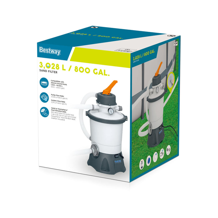 ФИЛТЪРНА ПОМПА ЗА БАСЕЙН 3028L/H С ПЯСЪК ИЛИ POLYSPHERE BESTWAY 58515