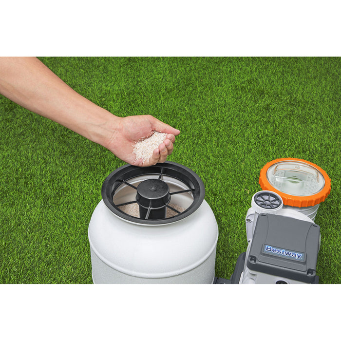 ФИЛТЪРНА ПОМПА ЗА БАСЕЙН 5678L/H С ПЯСЪК BESTWAY 58497