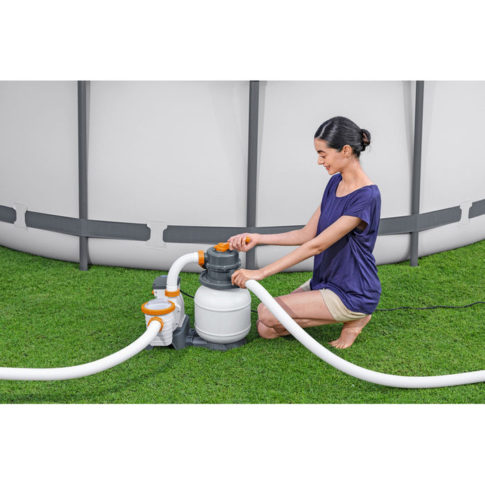 ФИЛТЪРНА ПОМПА ЗА БАСЕЙН 5678L/H С ПЯСЪК BESTWAY 58497