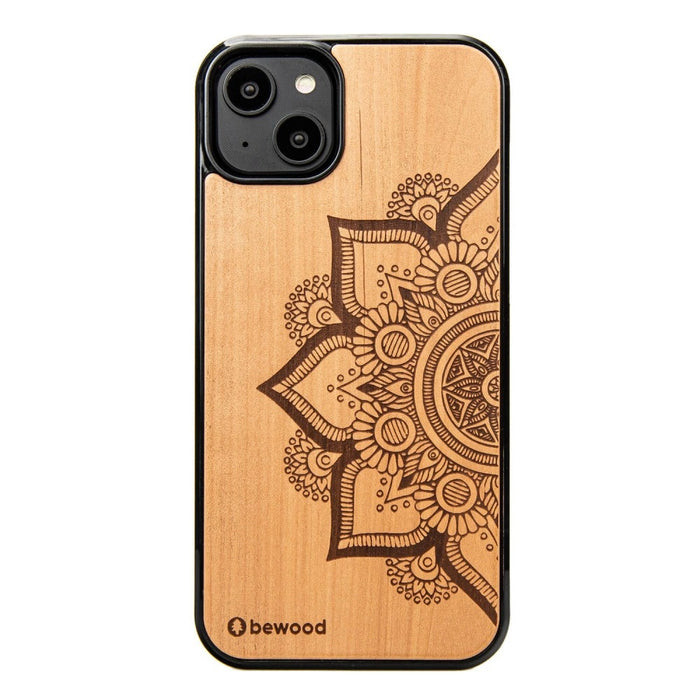Дървен калъф Bewood Mandala Apple Tree за iPhone 14 Plus - светлокафяв