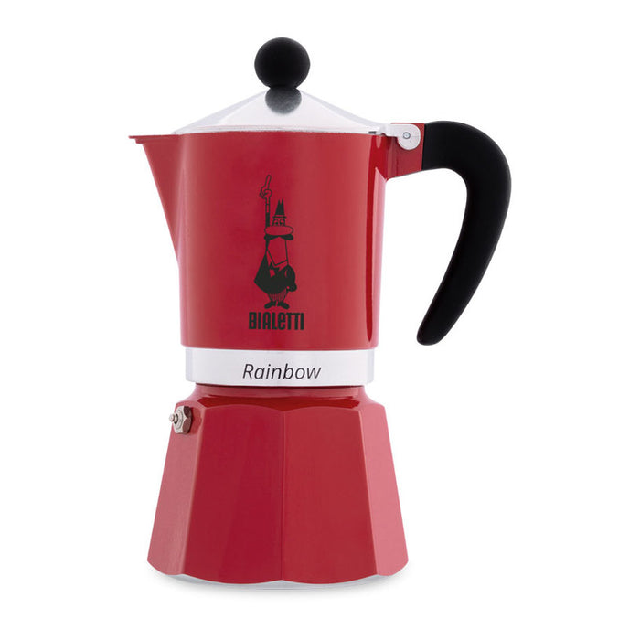 КАФЕВАРКА RAINBOW ROSSA 3 ЧАШИ ЧЕРВЕНА BIALETTI