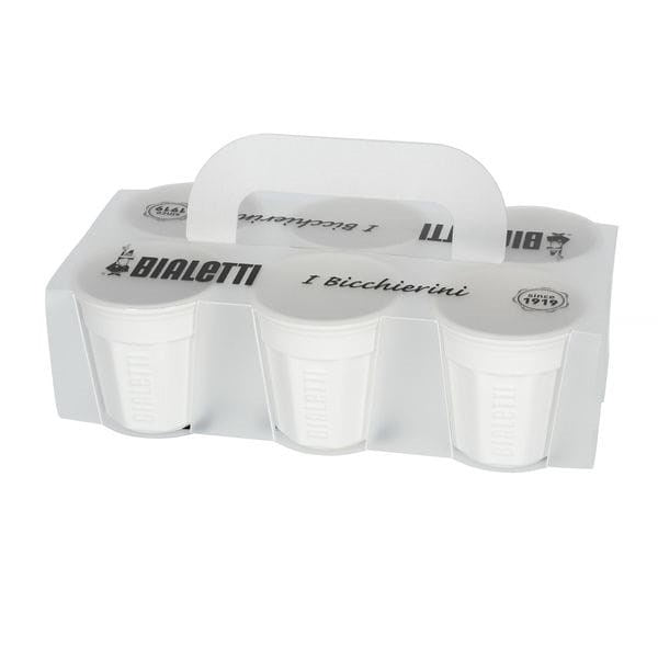 Комплект 6 чаши за еспресо BIALETTI BICCHIERINI Porcelain 6x 60 ml Бяла