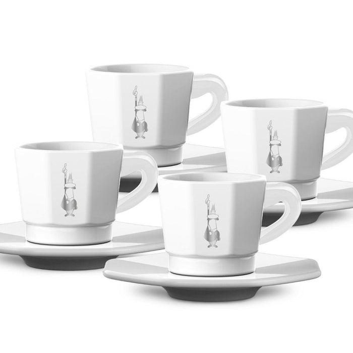 Bialetti RTATZ402 чаша бяло кафе 4 бр.