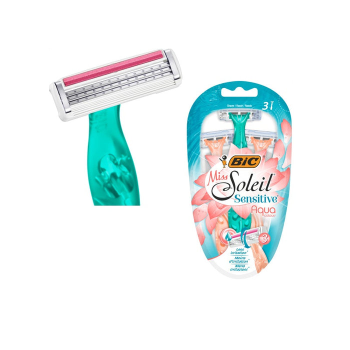 САМОБРЪСНАЧКА SOLEIL SENSITIVE AQUA БЛ 3 BIC