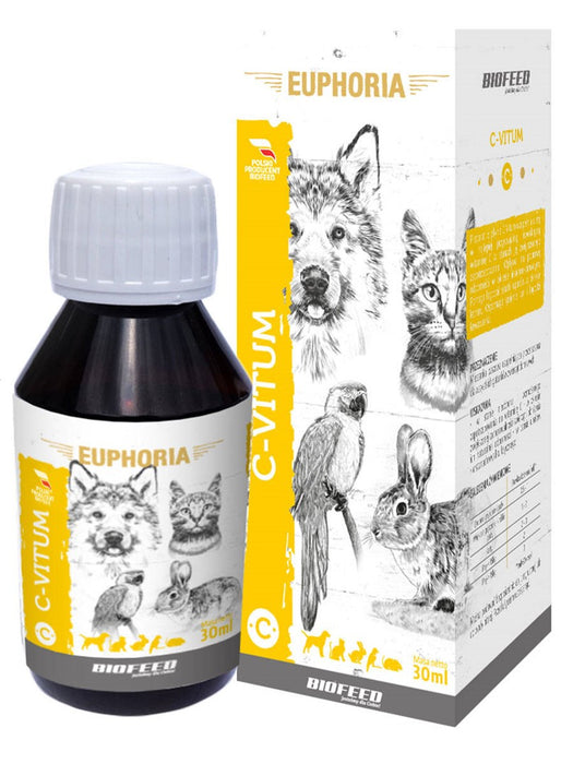 BIOFEED Euphoria C-Vitum - витамини за котки и кучета - 30мл