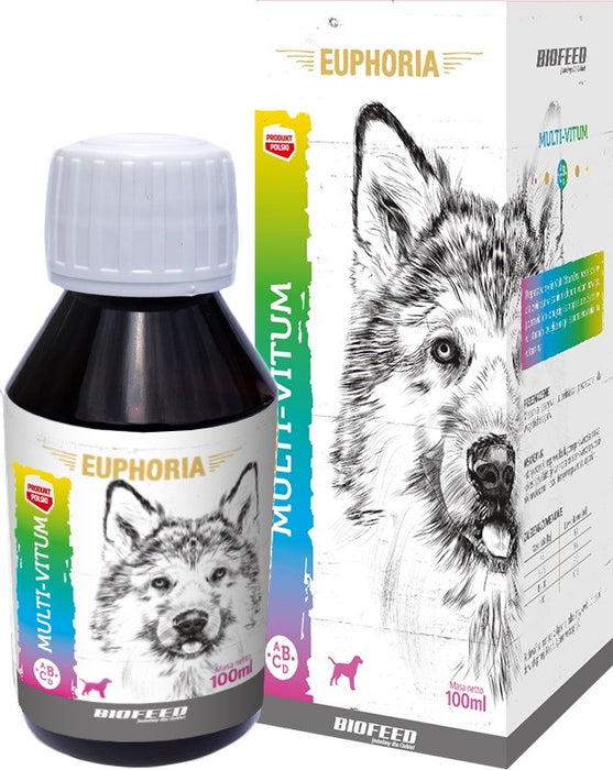 BIOFEED Euphoria Multi-Vitum Dog - витамини за кучета - 100мл