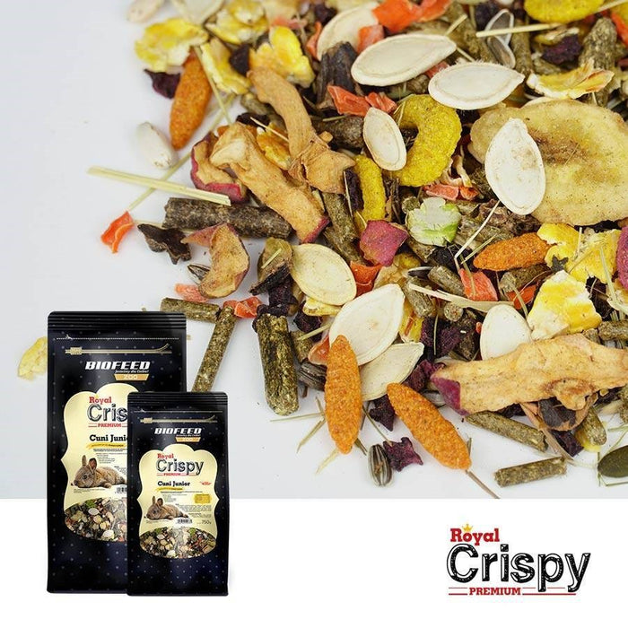 BIOFEED Royal Crispy Premium Cuni Junior - храна за млади зайчета - 750гр