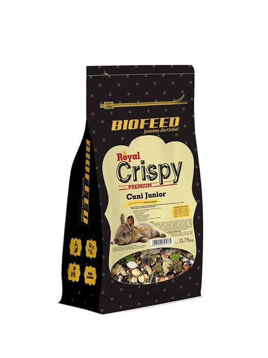 BIOFEED Royal Crispy Premium Cuni Junior - храна за млади зайчета - 750гр