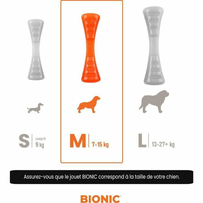 Играчка за Кучета Bionic Urban stick Оранжев 23 cm M