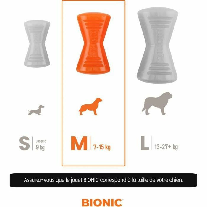 Играчка за Кучета Bionic Urban stick Оранжев 12 cm M Кост