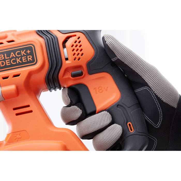 АКУМУЛАТОРЕН БЕЗЧЕТКОВ ПЕРФОРАТОР BLACK&DECKER BCD900M1K-QW 18 V, 1.20 J, SDS PLUS, БРОЙ БАТЕРИИ 1, 4.00 Ah, КУФАР