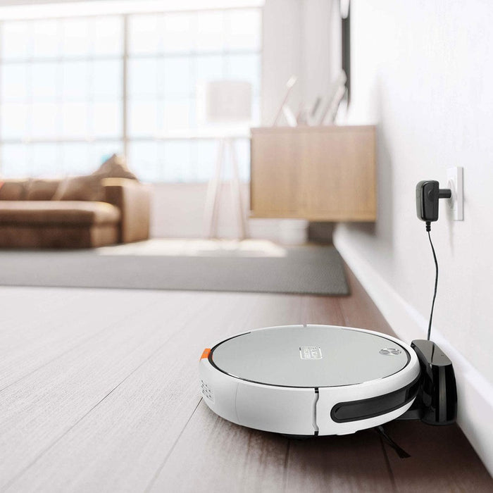 Прахосмукачка робот Black+Decker BXRV500E (сребристо-бяла)