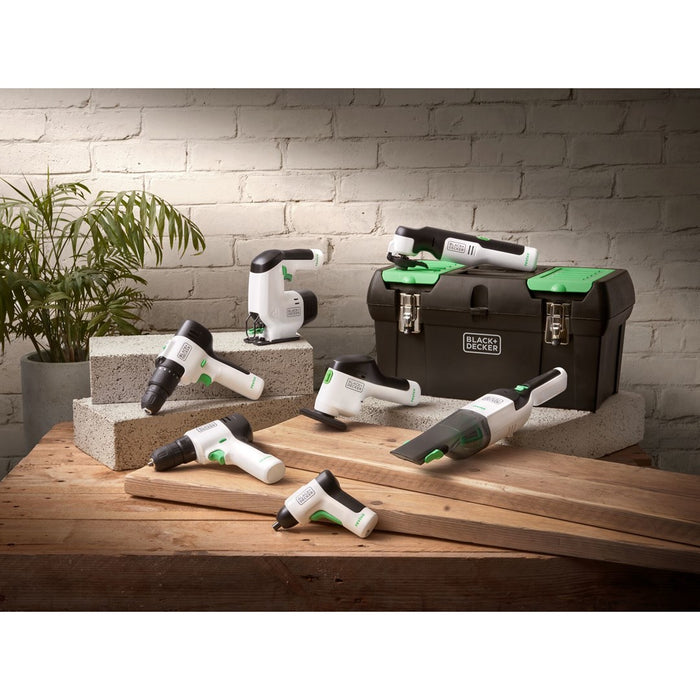 Ръчна прахосмукачка Black & Decker REVHV8C-QW черна, бяла без торба