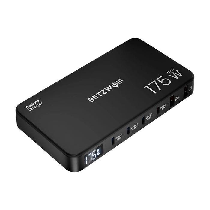 Blitzwolf BW-S30 Зарядна станция 6 в 1 4xUSB-C + 2xUSB 175W